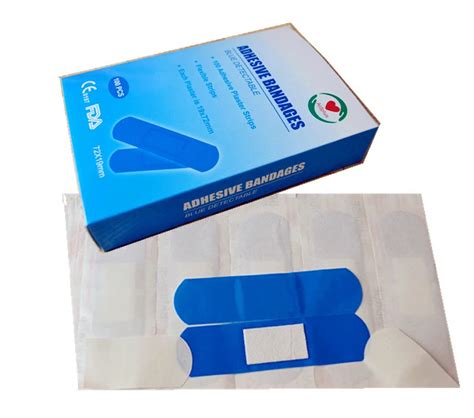 blue waterproof bandages